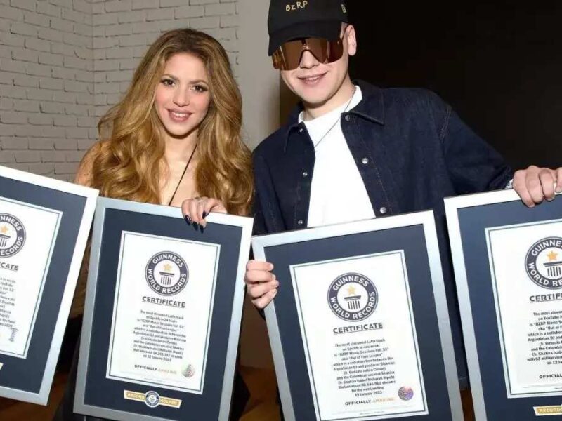 Shakira y Bizarrap obtienen Récords Guinness