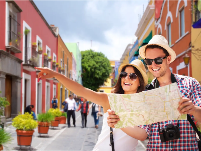 turistas en Puebla